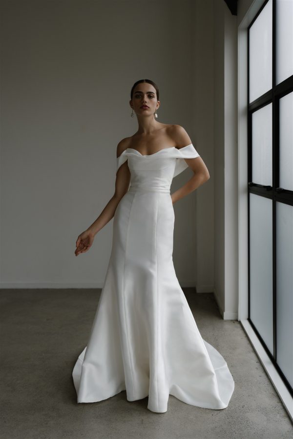 Hera Couture Bridal Gown Melbourne | Le Chic Off Shoulder