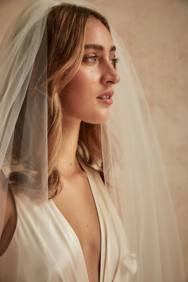 The Danika Full Pearl Two Tier Veil, Bluebell Bridal