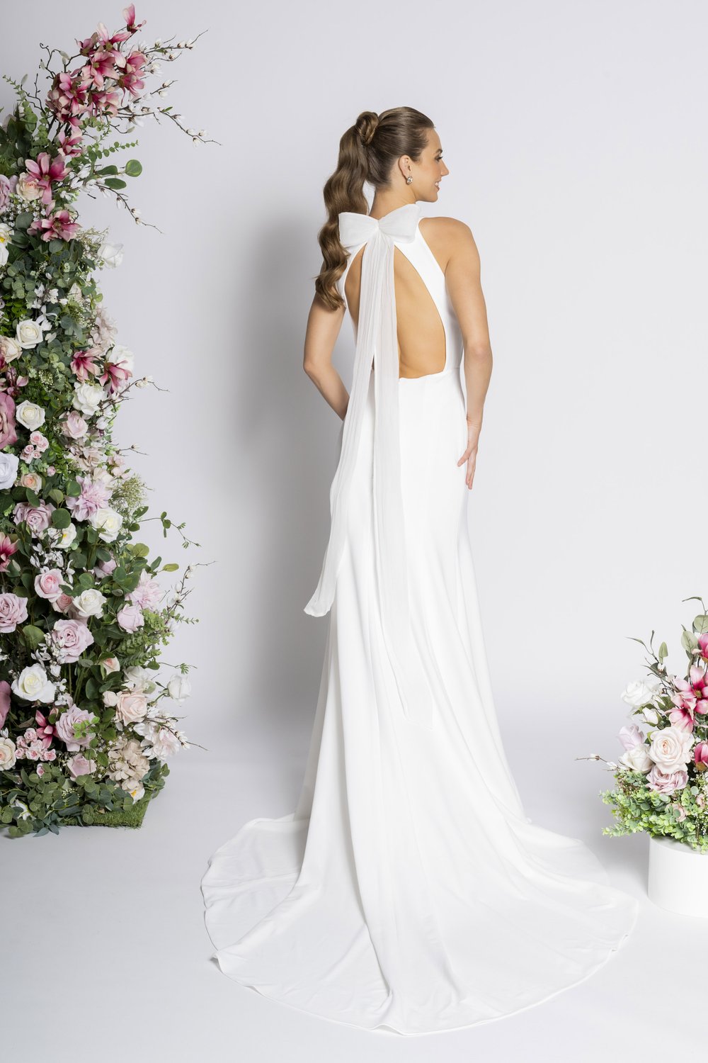 Mila Crepe Gown by Erin Clare Bluebell Bridal Wedding Dresses